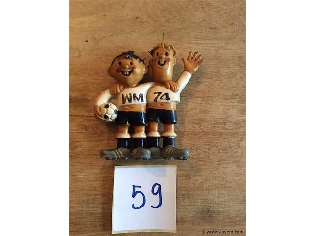 Figuurtje voetbal wm'74 - afbeelding 1 van  3