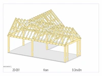 Fijnspar bijgebouw l vorm 8x9,30 - afbeelding 2 van  9