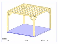 Fijnspar paviljoen 3,50x3,50