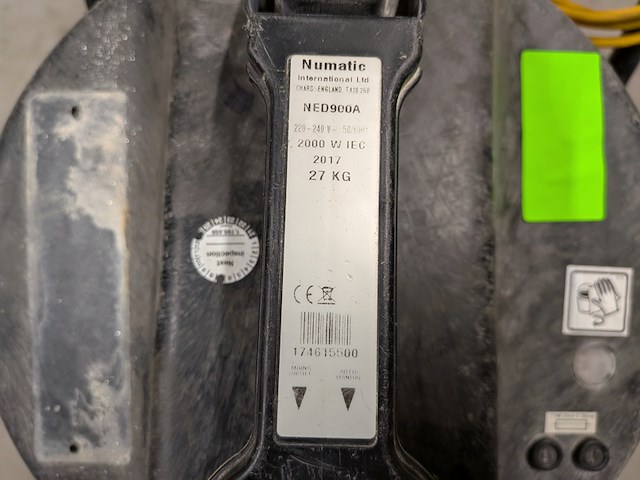 Fijnstofafscheider 230v numatic, ned 900 a, bouwjaar 2017 - afbeelding 5 van  6