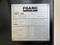 Filarc mig 405 lasapparaat - afbeelding 8 van  8