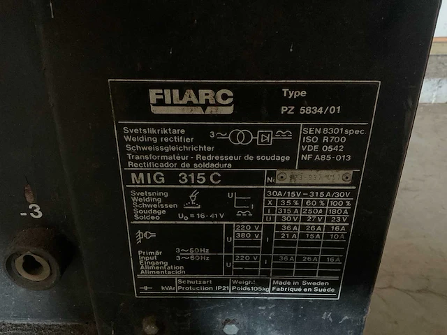 Filarc pz 5834/01 diverse lasmachines - afbeelding 6 van  7