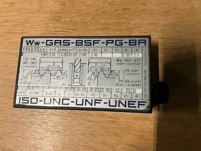 Filetor schroefdraad tabel - afbeelding 3 van  3
