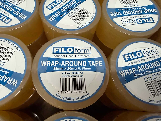 Filoform - wikkeltape 38 mm x 20 m transparant (1920x) - afbeelding 9 van  9