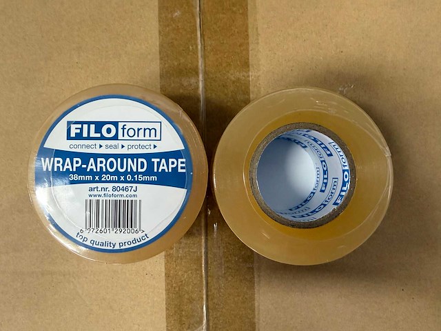 Filoform - wikkeltape 38 mm x 20 m transparant (960x) - afbeelding 4 van  9