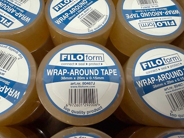 Filoform - wikkeltape 38 mm x 20 m transparant (960x) - afbeelding 9 van  9