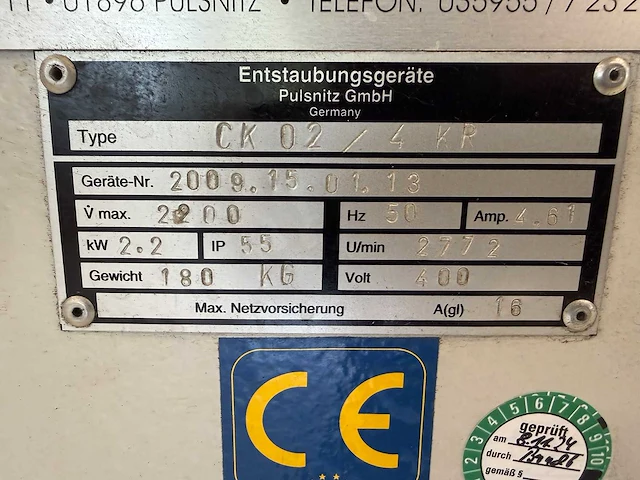 Filterafzuiging pulsitz gmbh - filterextractiesysteem - afbeelding 4 van  6