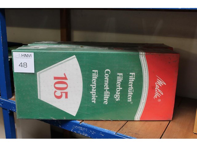 Filterzakken melitta maat 105 in twee dozen. - afbeelding 1 van  2