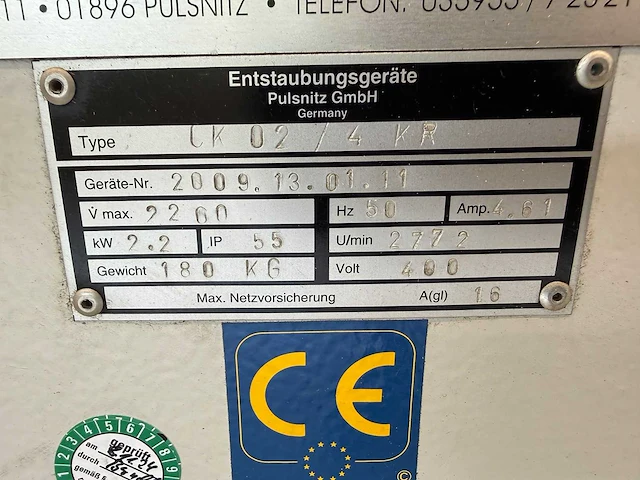 Filtratiesysteem pulsitz gmbh - filter afzuiging - filterextractiesysteem - afbeelding 7 van  8
