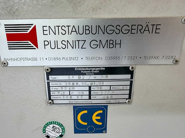 Filtratiesysteem pulsitz gmbh - filter afzuiging - filterextractiesysteem - afbeelding 6 van  8