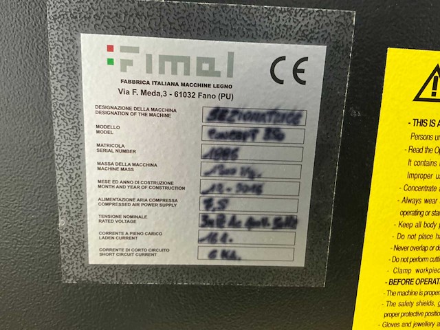 Fimal - 2016 - concept 350 - formaatcirkelzaagmachine - afbeelding 18 van  31