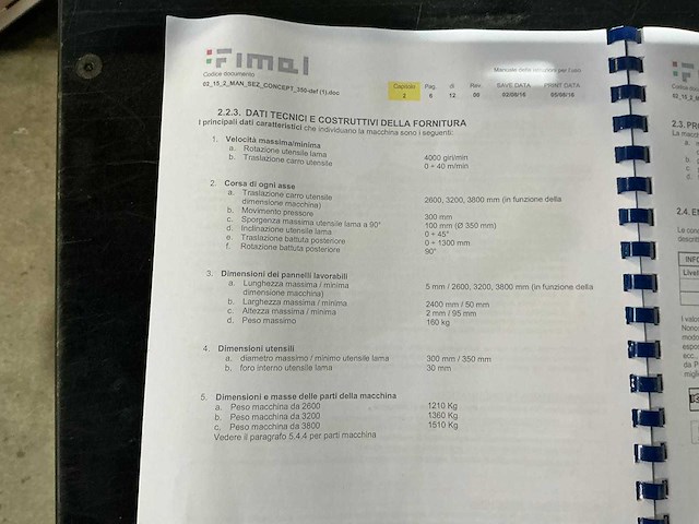Fimal - 2018 - concept 350 - formaatcirkelzaagmachine - afbeelding 17 van  24