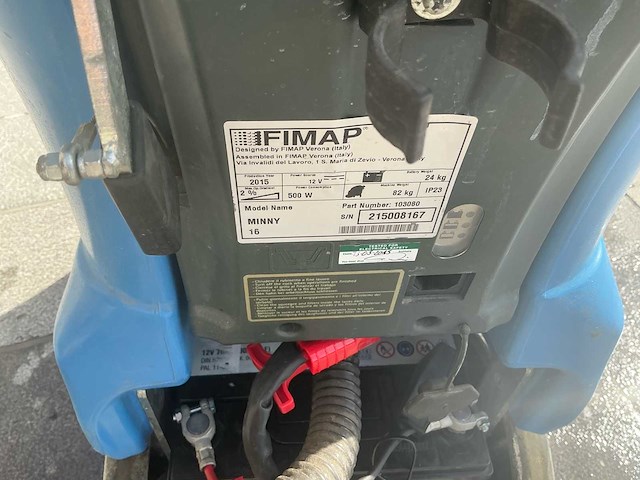 Fimap minny 16 compacte schrob-/zuigmachine (vloerreinigingsmachine) - afbeelding 17 van  22