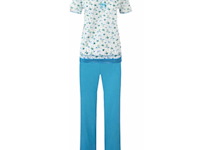 Fine woman dames pyama licht blauw maat m (doos o) - afbeelding 3 van  3