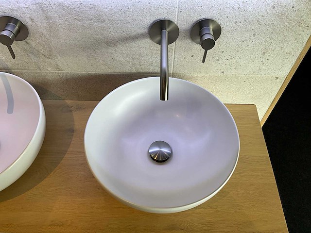 Fine wood design - vaxjo - massief eiken badmeubelset 120 cm - afbeelding 3 van  7