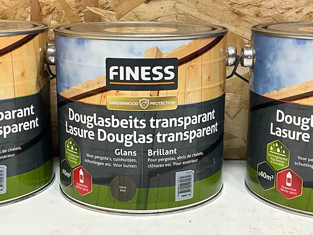 Finess douglasbeits transparant (4x) - afbeelding 2 van  3