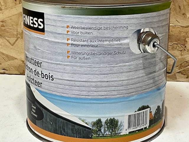 Finess hout teer 2,5 l (6x) - afbeelding 3 van  3