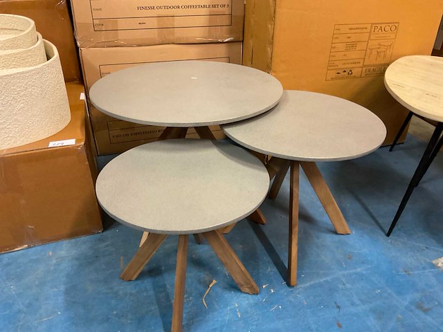 Finesse outdoor salontafelset van 3 - afbeelding 4 van  5