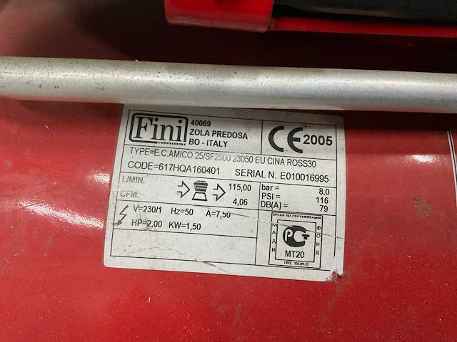 Fini amico sf2500 zuigercompressor - afbeelding 6 van  10