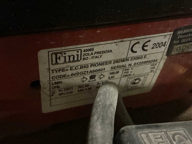 Fini big pioneer 282 m/n luchtcompressor - afbeelding 5 van  5