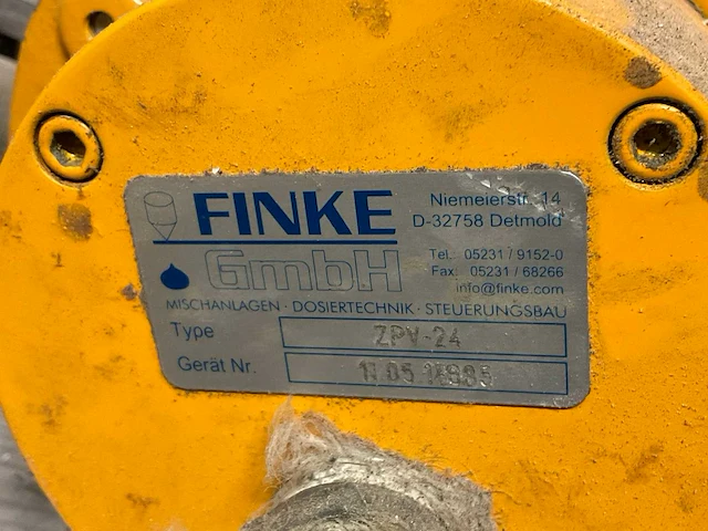 Finke zpv-24 doseerpomp (2x) - afbeelding 4 van  5