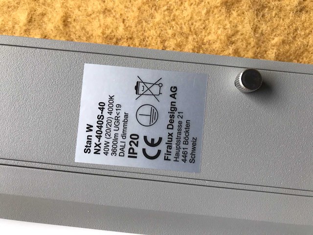 Firalux stan w wandverlichting nx-4040s-40 - afbeelding 6 van  9