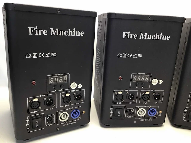 Fire machine vlammenwerper (4x) inclusief flightcase - afbeelding 2 van  7