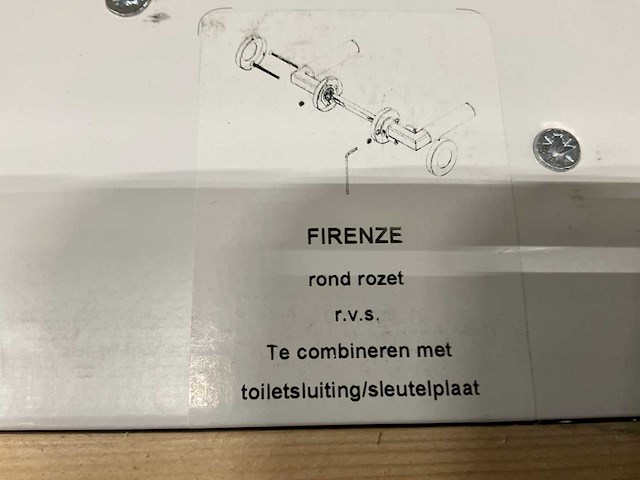 Firenze rond rozet deurkruksets (88x) - afbeelding 3 van  4