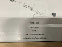 Firenze rond rozet deurkruksets (88x) - afbeelding 3 van  4