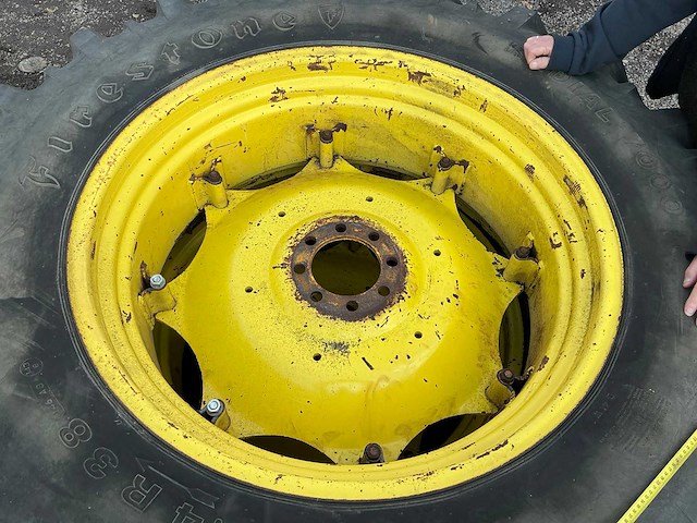 Firestone 18.4r38 radial 7000 band, wiel en velg (2x) - afbeelding 9 van  9