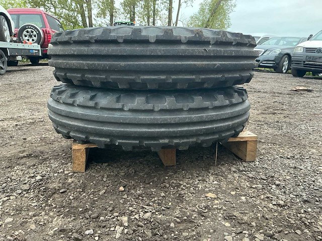 Firestone band, wiel en velg 7.50-20 afkomstig fiat 1000 tractor - afbeelding 3 van  6