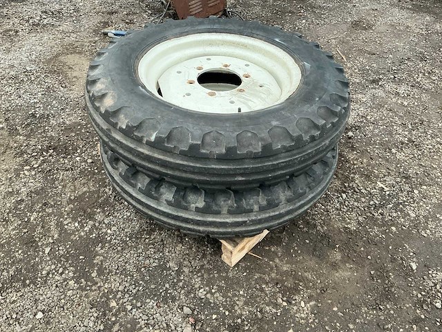 Firestone band, wiel en velg 7.50-20 afkomstig fiat 1000 tractor - afbeelding 6 van  6