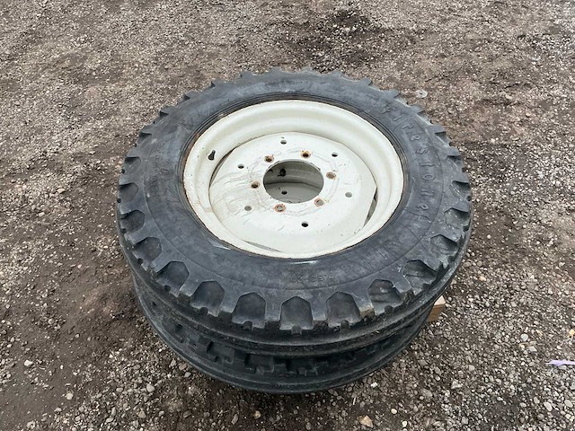 Firestone band, wiel en velg 7.50-20 afkomstig fiat 1000 tractor - afbeelding 1 van  6