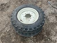 Firestone band, wiel en velg 7.50-20 afkomstig fiat 1000 tractor - afbeelding 4 van  6