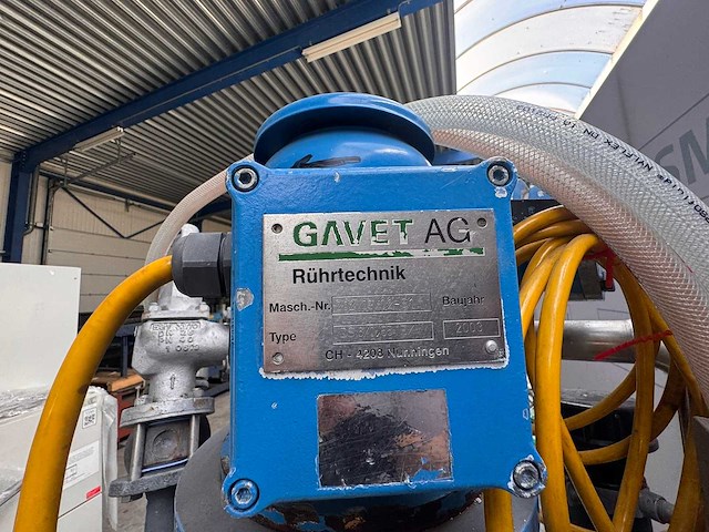 Fischer - procesvat/reactor met een bovenop gemonteerde roermachine/mixer - afbeelding 1 van  7