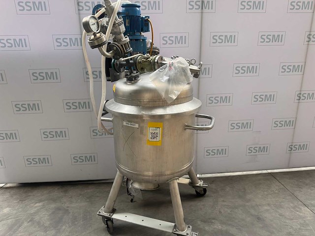 Fischer - procesvat/reactor met een bovenop gemonteerde roermachine/mixer - afbeelding 4 van  7