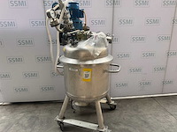 Fischer - procesvat/reactor met een bovenop gemonteerde roermachine/mixer - afbeelding 4 van  7