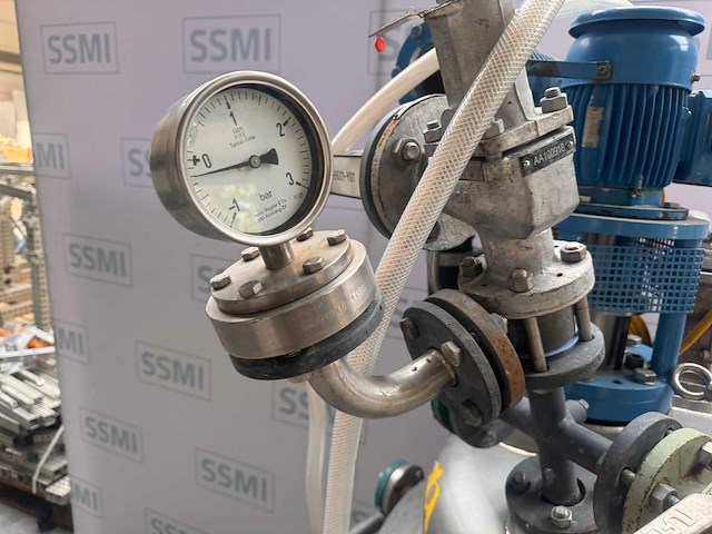 Fischer - procesvat/reactor met een bovenop gemonteerde roermachine/mixer - afbeelding 6 van  7