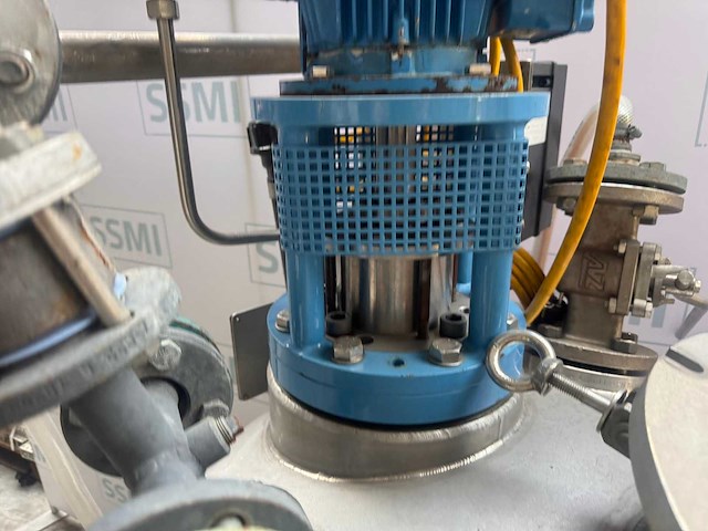 Fischer - procesvat/reactor met een bovenop gemonteerde roermachine/mixer - afbeelding 10 van  12
