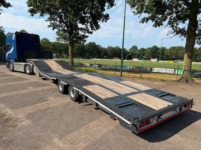 Fischer 2-assige semi-dieplader / transportoplegger – uitschuifbaar – 21.640 kg laadvermogen - afbeelding 1 van  7