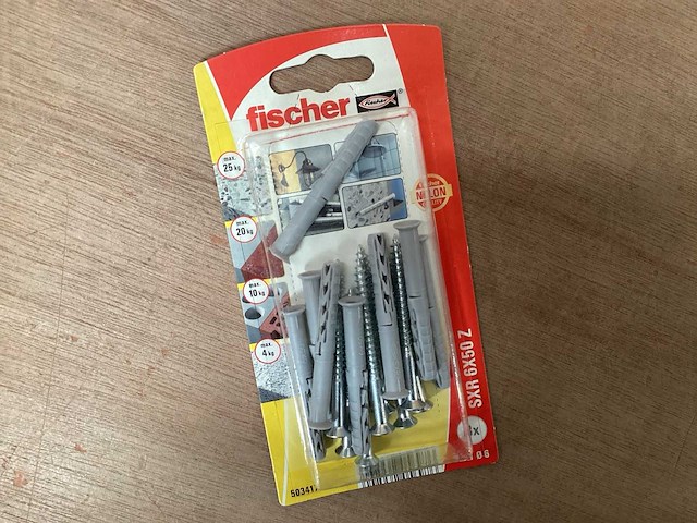 Fischer 503417 constructieplug met schroef (79x) - afbeelding 1 van  1