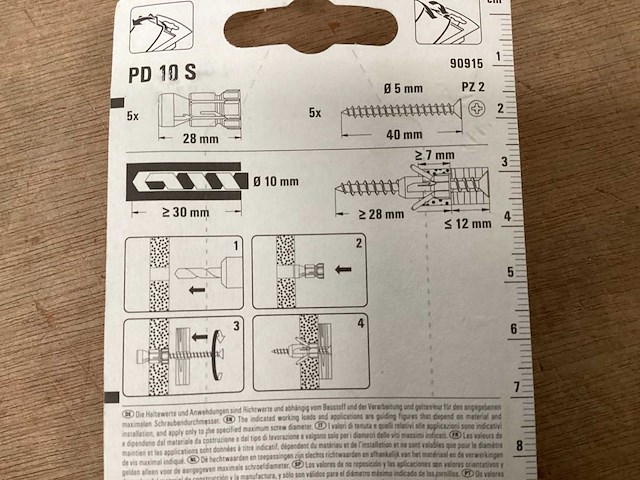 Fischer 503417 universeelplug met schroef 5x40 (160x) - afbeelding 3 van  4