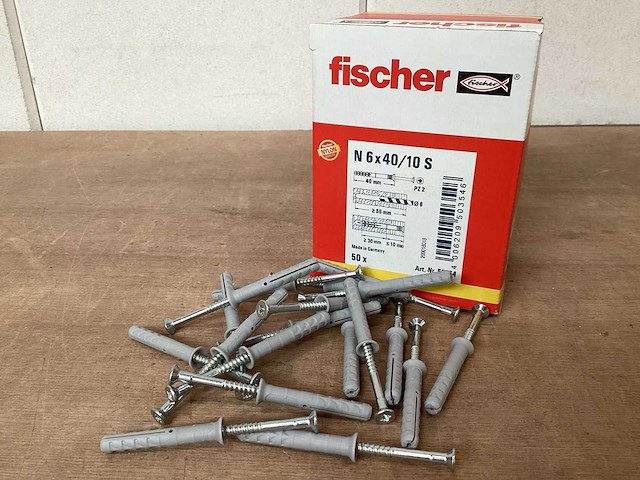 Fischer 50354 nagelplug met schroef, doos 50 stuks (20x) - afbeelding 1 van  3