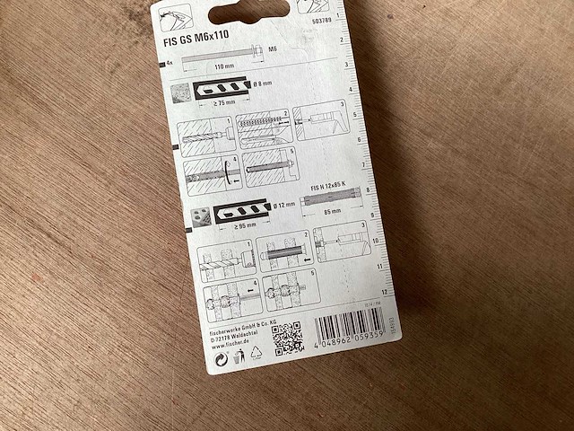 Fischer 503789 draadstang met moer, 4 pack (67x) - afbeelding 3 van  3