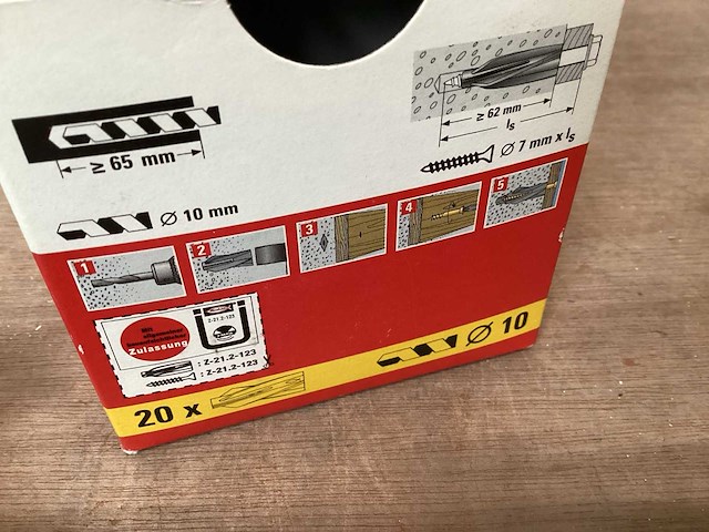 Fischer 50492 gasbetonplug gb10, doos 20 stuks (29x) - afbeelding 3 van  3