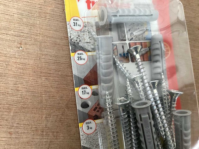 Fischer 90894 plug 8x40 met schroef 5x55, 10 pack (400x) - afbeelding 2 van  2