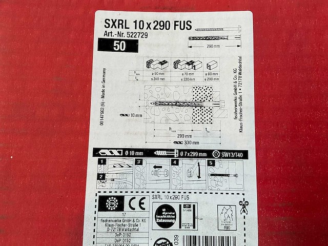 Fischer bevestigingsmateriaal (5x) - afbeelding 3 van  5