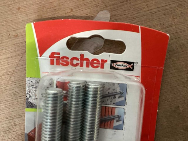 Fischer draadstang m10x165 met moer, 4 pack (78x) - afbeelding 3 van  6
