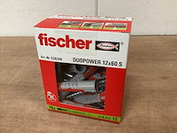 Fischer duopower plug met houtdraadbout, doos 10 st (15x) - afbeelding 1 van  2