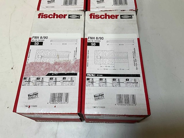 Fischer fnh 8/90 spanhulzen (300x) - afbeelding 6 van  7